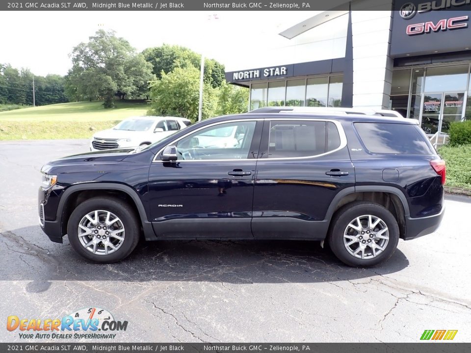 2021 GMC Acadia SLT AWD Midnight Blue Metallic / Jet Black Photo #2