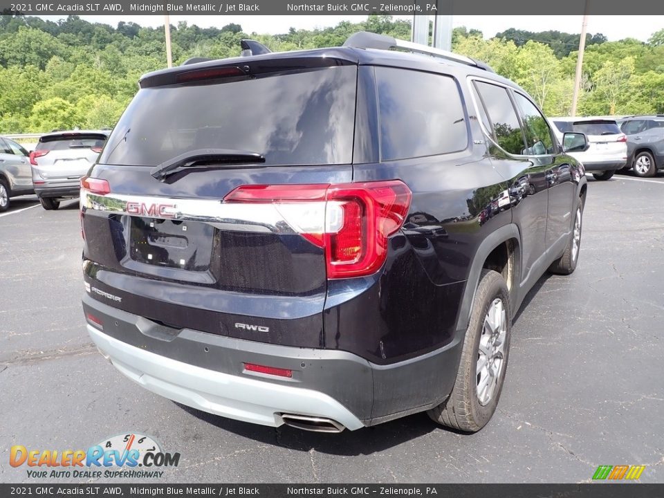 2021 GMC Acadia SLT AWD Midnight Blue Metallic / Jet Black Photo #6