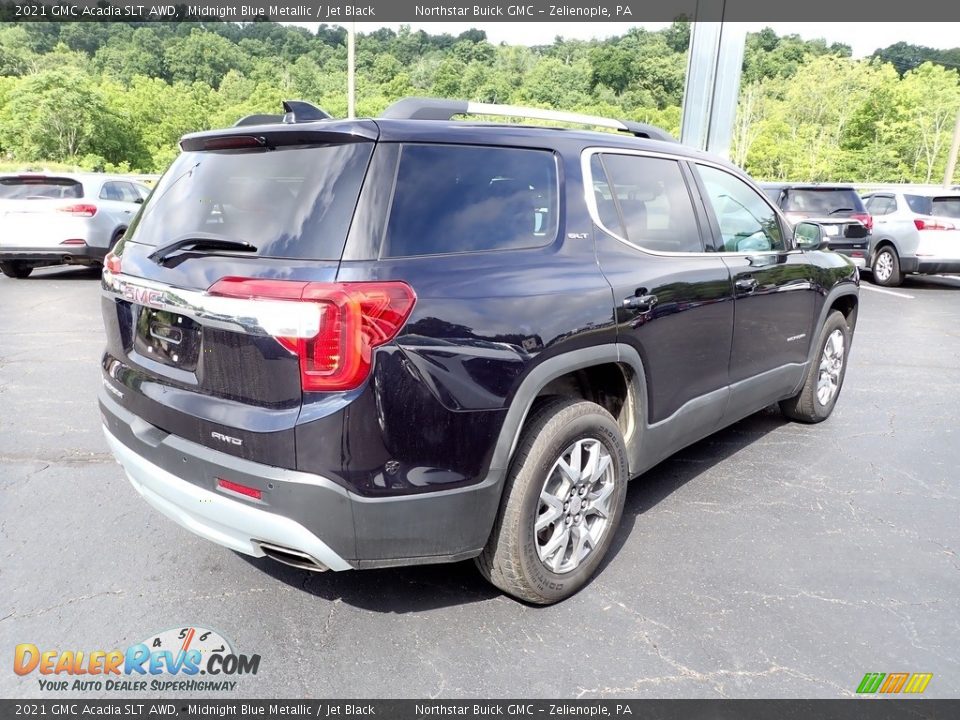 2021 GMC Acadia SLT AWD Midnight Blue Metallic / Jet Black Photo #7