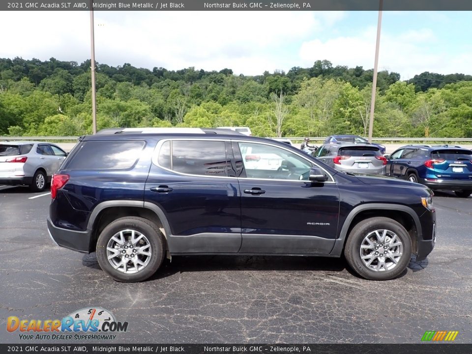 2021 GMC Acadia SLT AWD Midnight Blue Metallic / Jet Black Photo #8