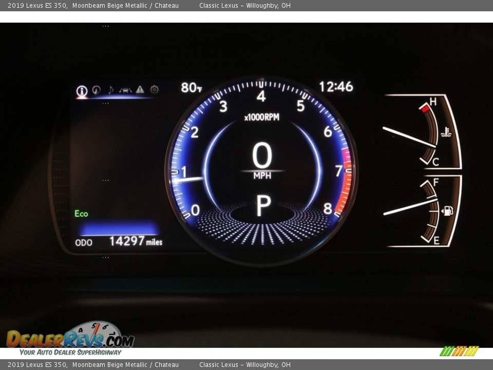 2019 Lexus ES 350 Moonbeam Beige Metallic / Chateau Photo #8