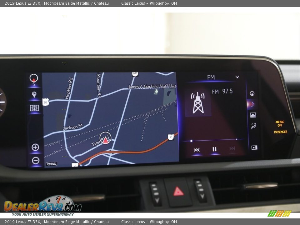2019 Lexus ES 350 Moonbeam Beige Metallic / Chateau Photo #10