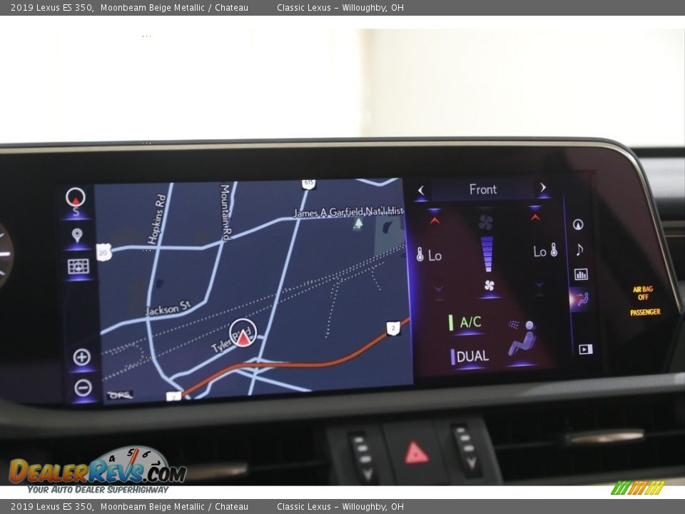 2019 Lexus ES 350 Moonbeam Beige Metallic / Chateau Photo #12