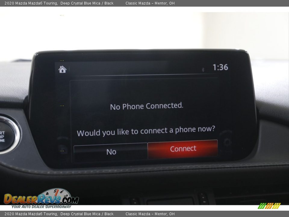 2020 Mazda Mazda6 Touring Deep Crystal Blue Mica / Black Photo #10