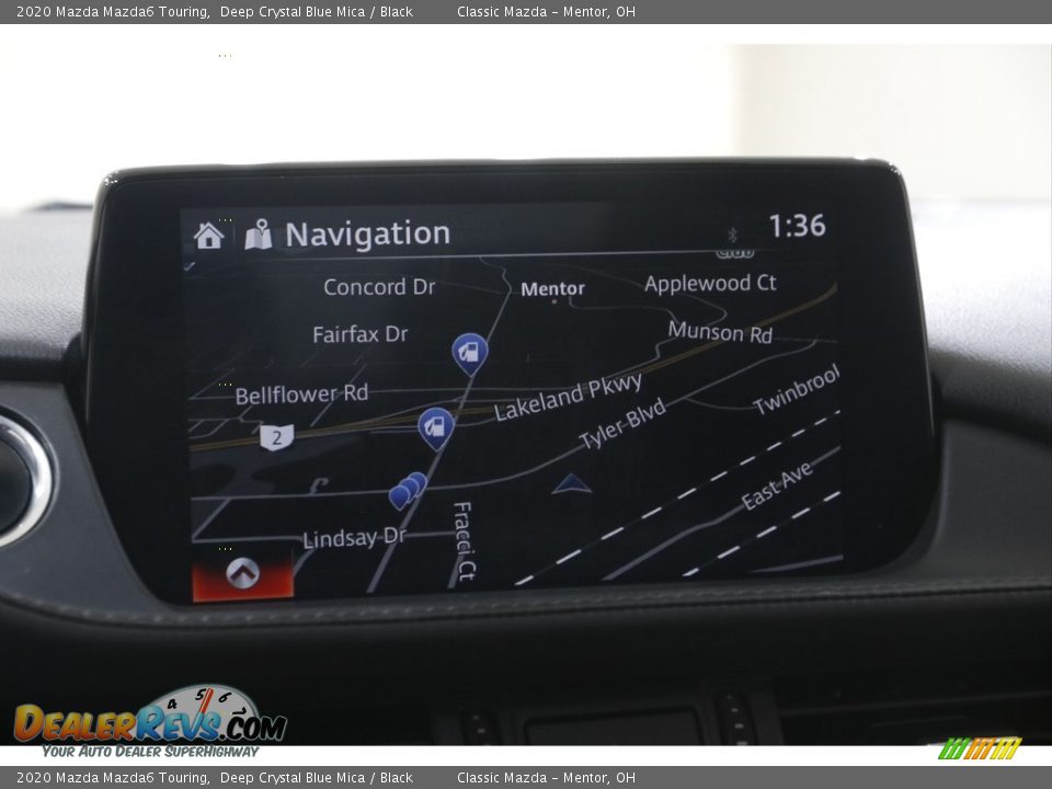 2020 Mazda Mazda6 Touring Deep Crystal Blue Mica / Black Photo #12