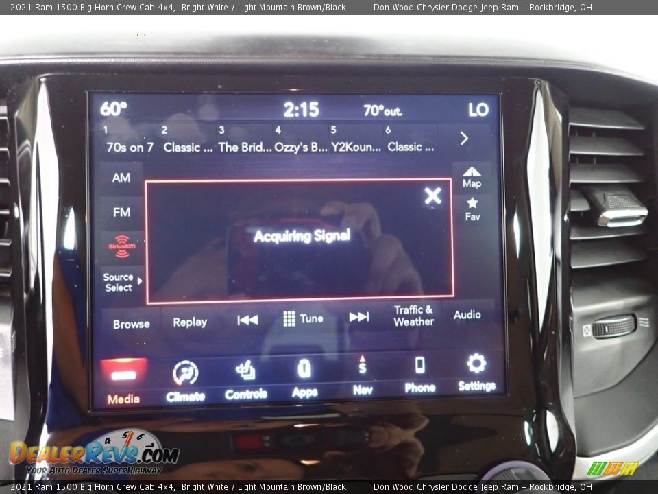 2021 Ram 1500 Big Horn Crew Cab 4x4 Bright White / Light Mountain Brown/Black Photo #2