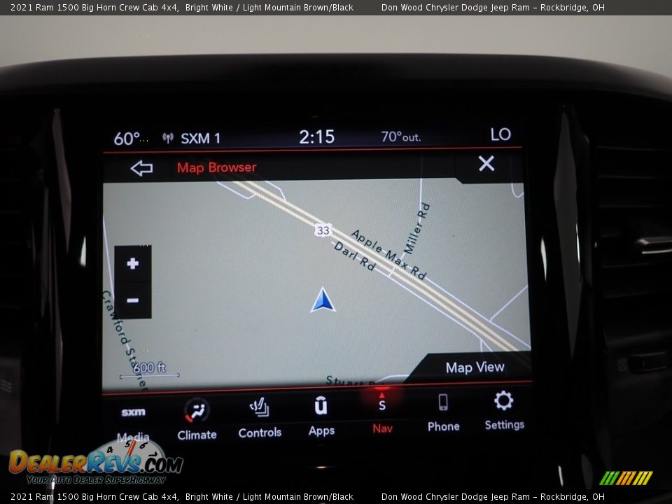 2021 Ram 1500 Big Horn Crew Cab 4x4 Bright White / Light Mountain Brown/Black Photo #5