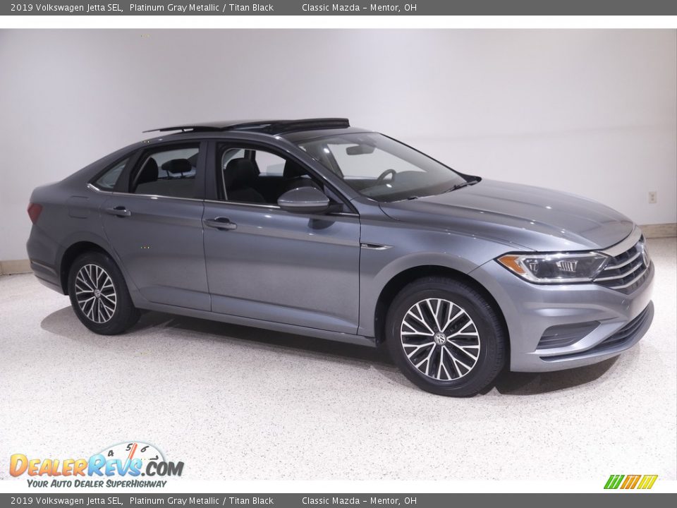 2019 Volkswagen Jetta SEL Platinum Gray Metallic / Titan Black Photo #1