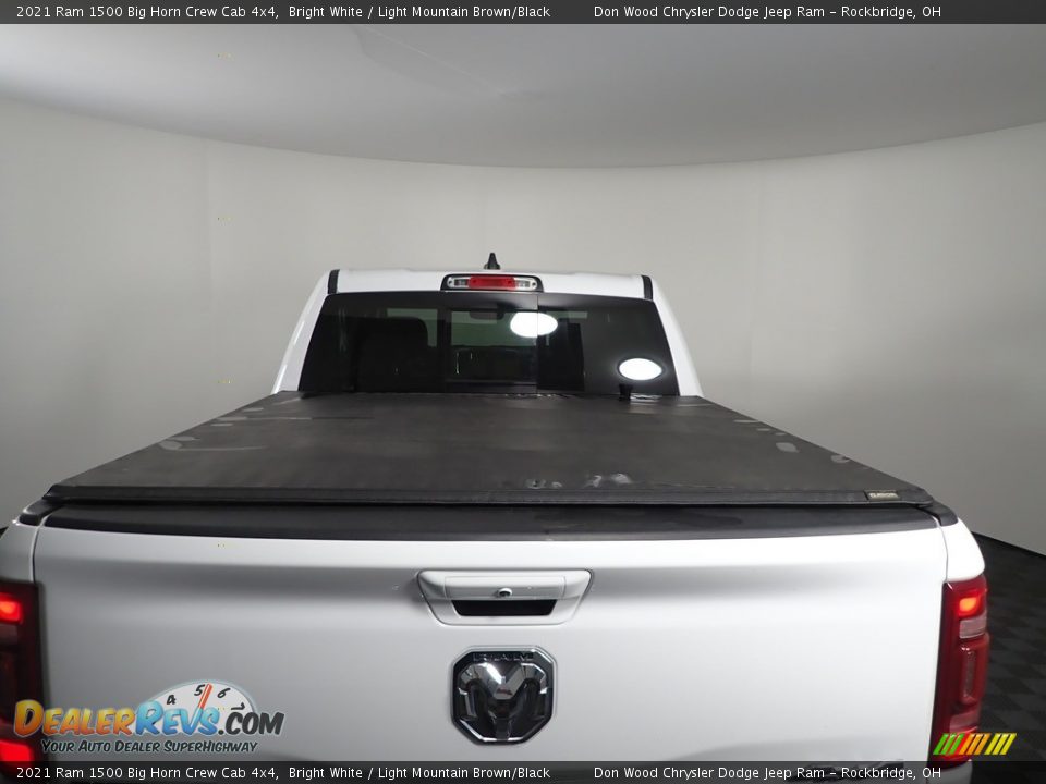 2021 Ram 1500 Big Horn Crew Cab 4x4 Bright White / Light Mountain Brown/Black Photo #10
