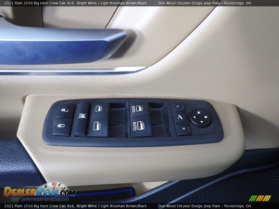 2021 Ram 1500 Big Horn Crew Cab 4x4 Bright White / Light Mountain Brown/Black Photo #14