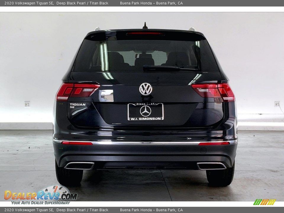 2020 Volkswagen Tiguan SE Deep Black Pearl / Titan Black Photo #3