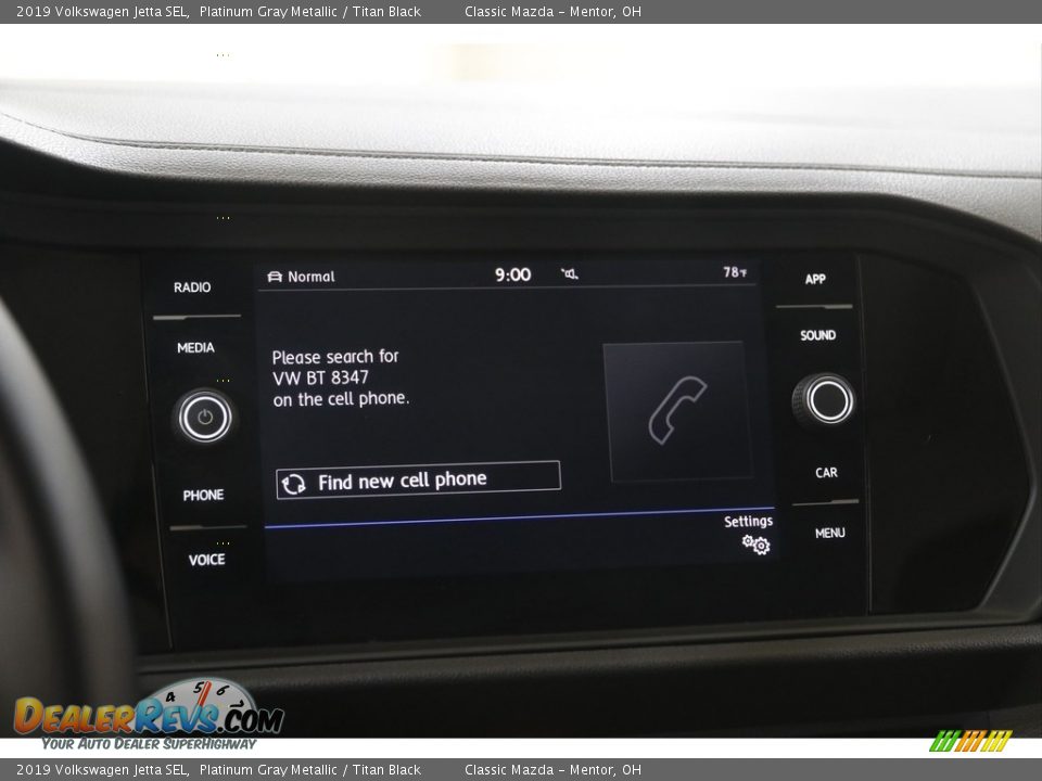 2019 Volkswagen Jetta SEL Platinum Gray Metallic / Titan Black Photo #12