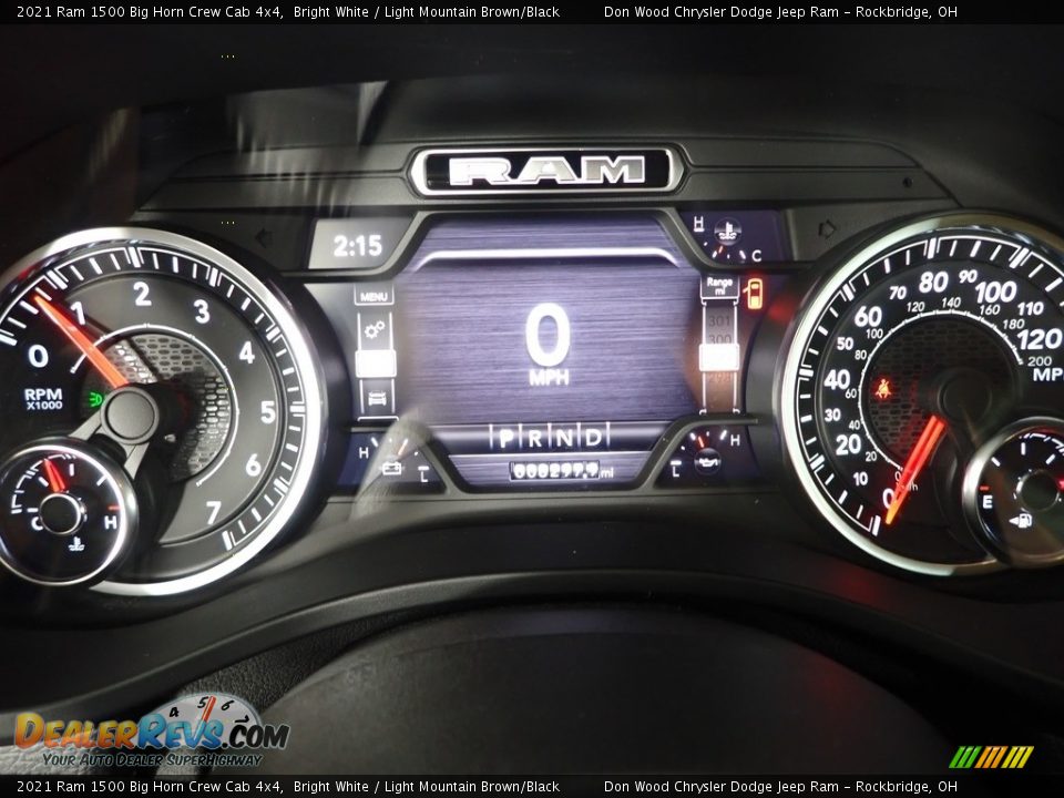 2021 Ram 1500 Big Horn Crew Cab 4x4 Bright White / Light Mountain Brown/Black Photo #20