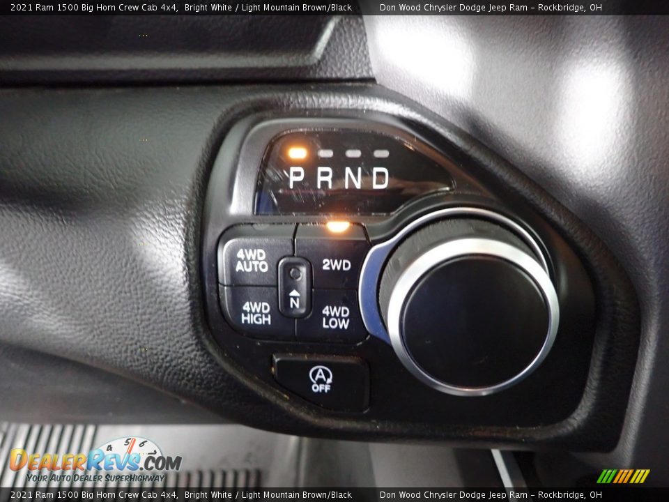 2021 Ram 1500 Big Horn Crew Cab 4x4 Bright White / Light Mountain Brown/Black Photo #23