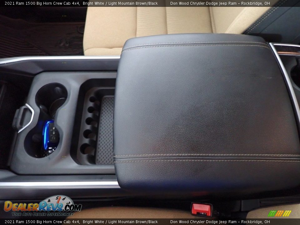 2021 Ram 1500 Big Horn Crew Cab 4x4 Bright White / Light Mountain Brown/Black Photo #24