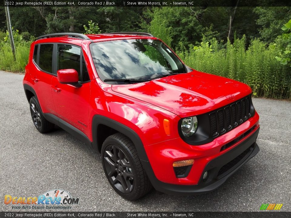 Front 3/4 View of 2022 Jeep Renegade (RED) Edition 4x4 Photo #4
