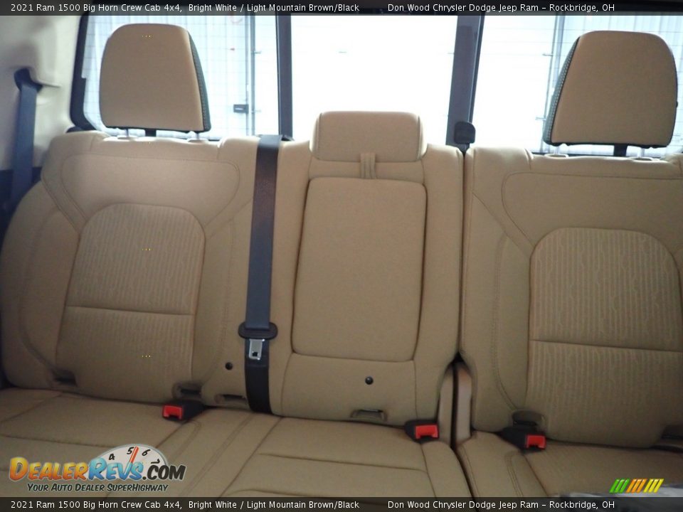 2021 Ram 1500 Big Horn Crew Cab 4x4 Bright White / Light Mountain Brown/Black Photo #25