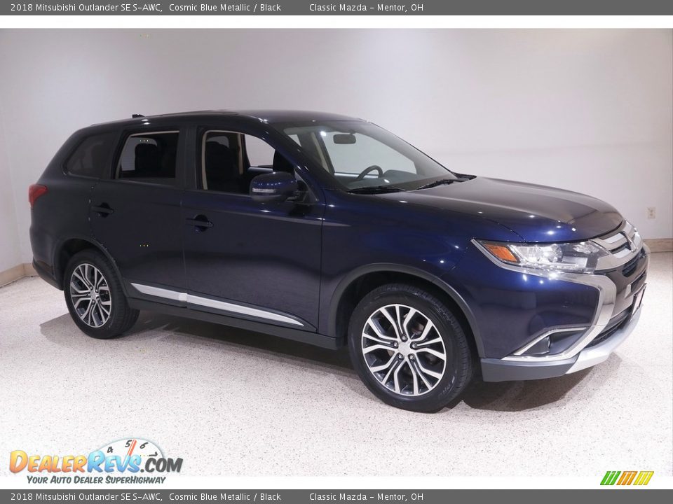 2018 Mitsubishi Outlander SE S-AWC Cosmic Blue Metallic / Black Photo #1