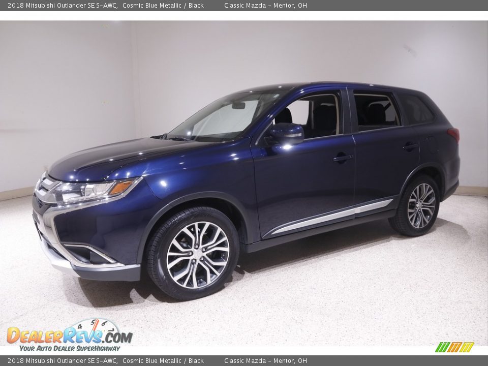 2018 Mitsubishi Outlander SE S-AWC Cosmic Blue Metallic / Black Photo #3