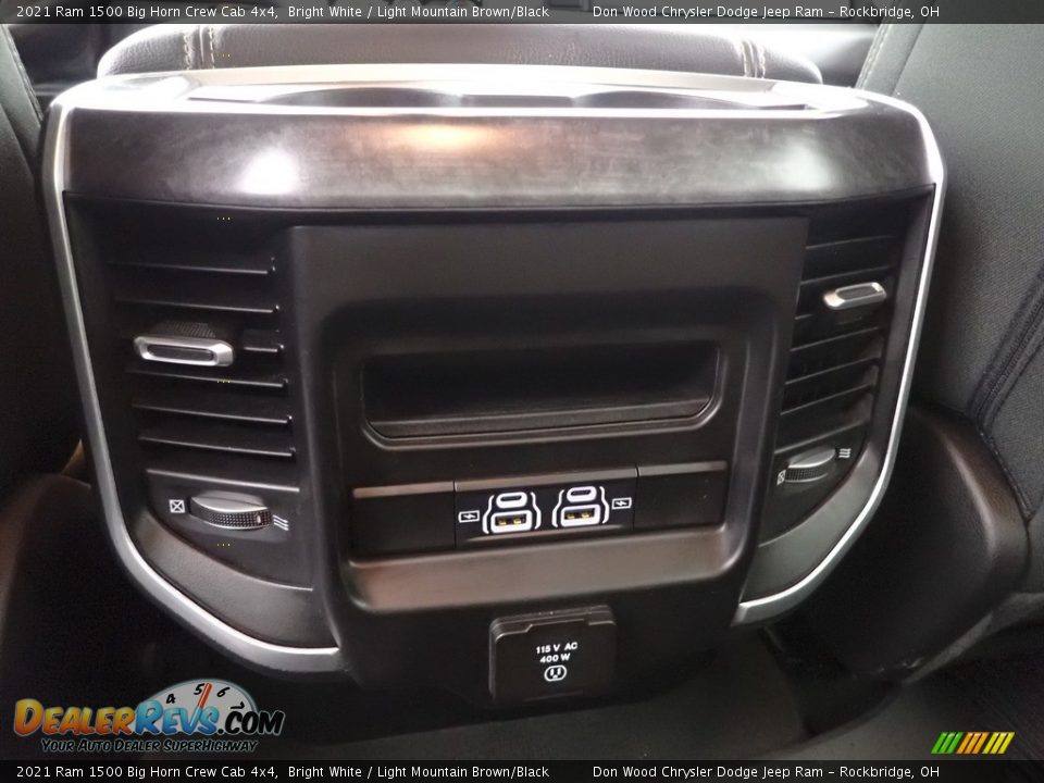 2021 Ram 1500 Big Horn Crew Cab 4x4 Bright White / Light Mountain Brown/Black Photo #29
