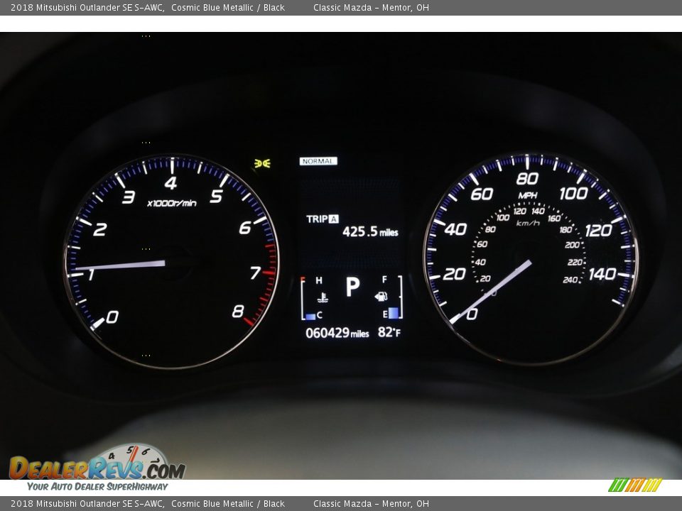 2018 Mitsubishi Outlander SE S-AWC Cosmic Blue Metallic / Black Photo #8