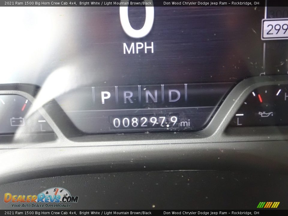 2021 Ram 1500 Big Horn Crew Cab 4x4 Bright White / Light Mountain Brown/Black Photo #36