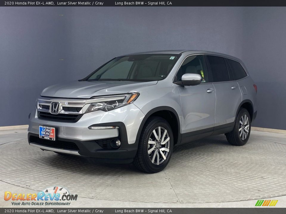 2020 Honda Pilot EX-L AWD Lunar Silver Metallic / Gray Photo #3