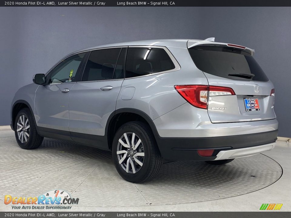2020 Honda Pilot EX-L AWD Lunar Silver Metallic / Gray Photo #4