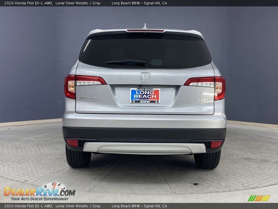 2020 Honda Pilot EX-L AWD Lunar Silver Metallic / Gray Photo #5