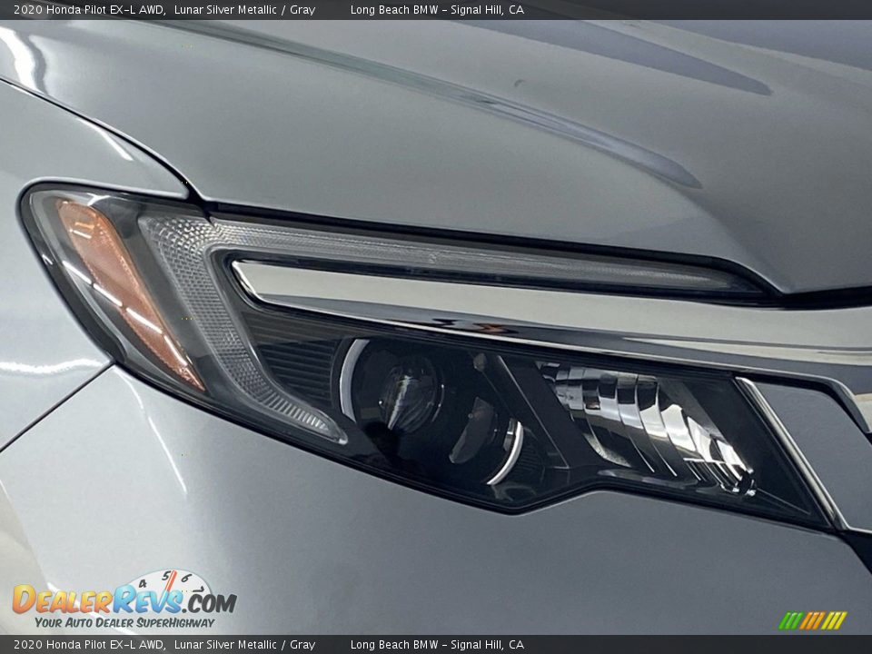 2020 Honda Pilot EX-L AWD Lunar Silver Metallic / Gray Photo #6