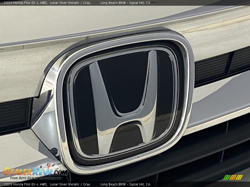 2020 Honda Pilot EX-L AWD Lunar Silver Metallic / Gray Photo #7