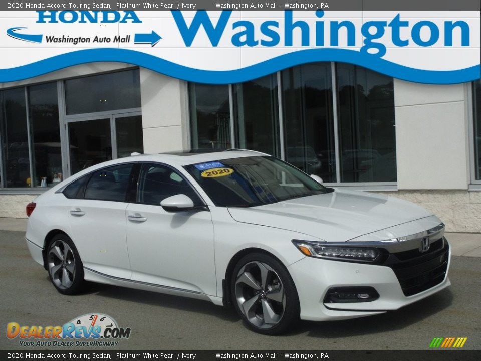 2020 Honda Accord Touring Sedan Platinum White Pearl / Ivory Photo #1