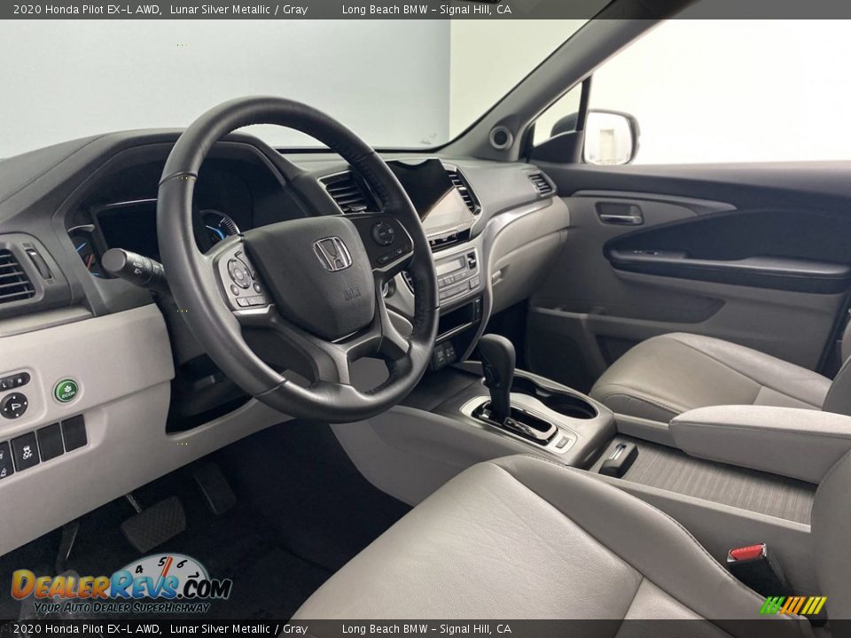 2020 Honda Pilot EX-L AWD Lunar Silver Metallic / Gray Photo #15