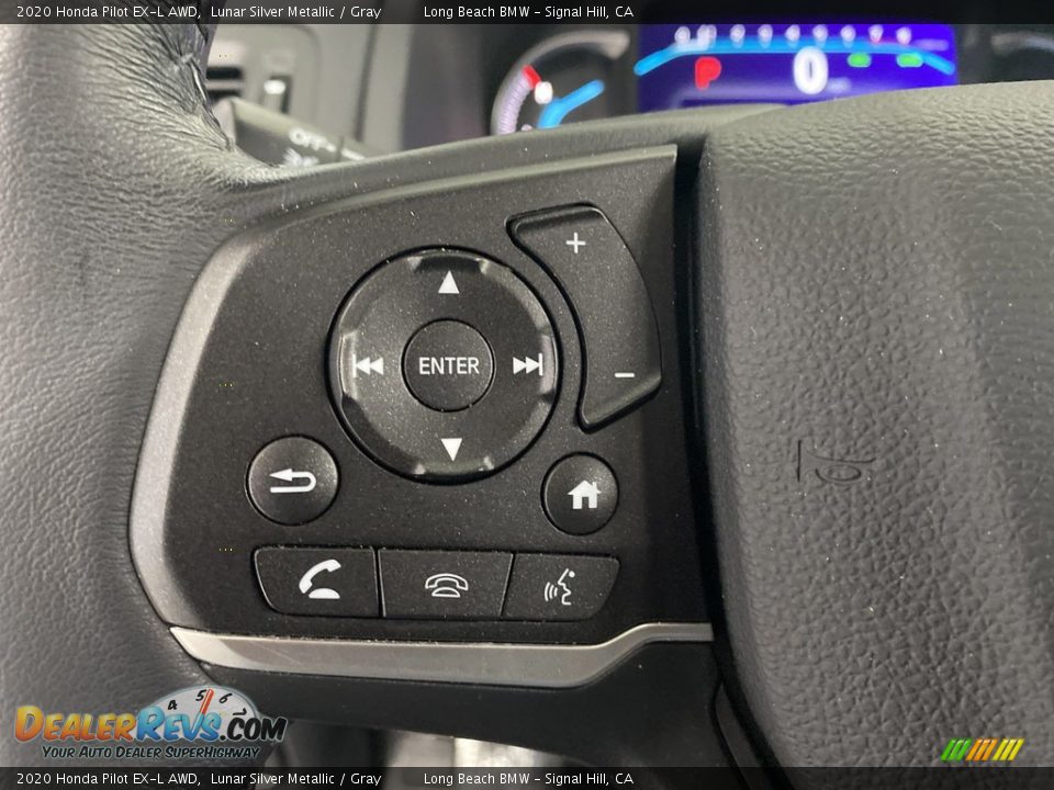 2020 Honda Pilot EX-L AWD Lunar Silver Metallic / Gray Photo #18