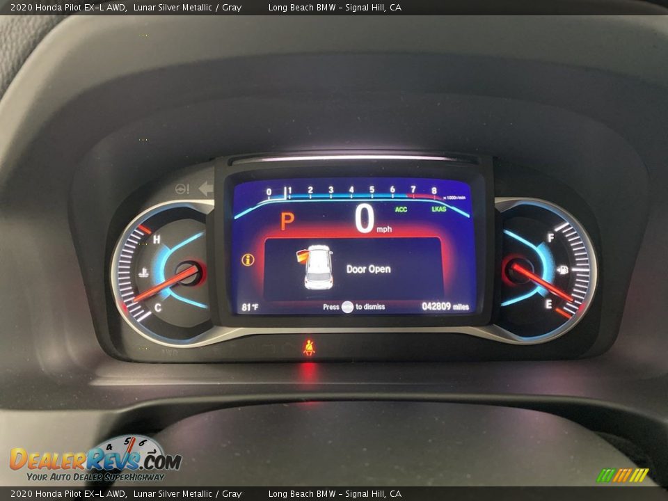 2020 Honda Pilot EX-L AWD Lunar Silver Metallic / Gray Photo #20