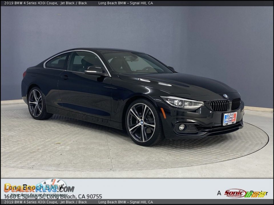 2019 BMW 4 Series 430i Coupe Jet Black / Black Photo #1