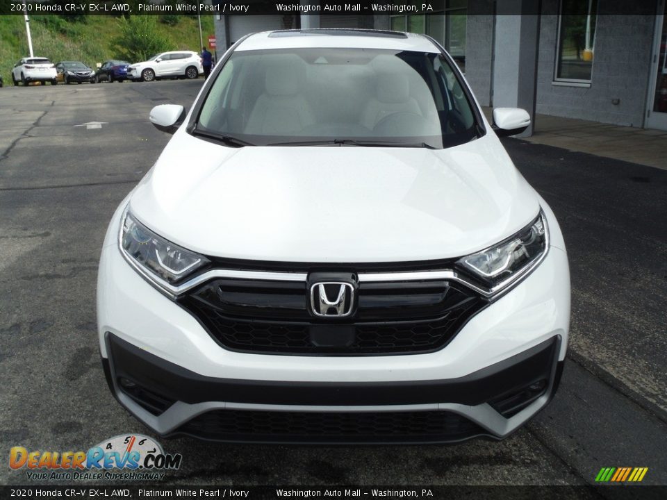 2020 Honda CR-V EX-L AWD Platinum White Pearl / Ivory Photo #5