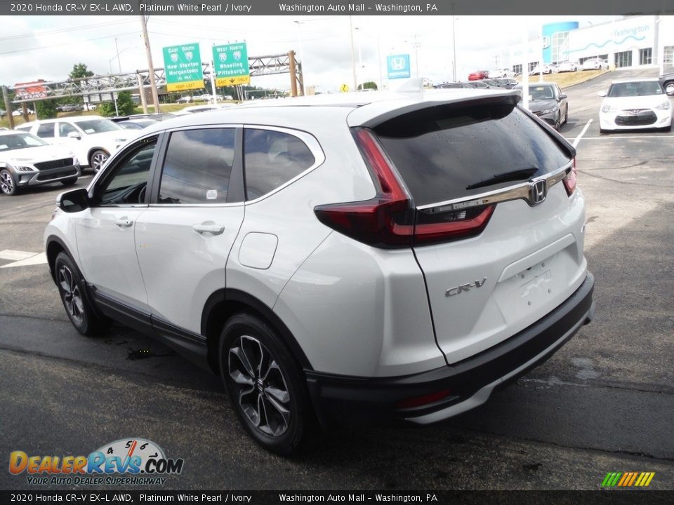 2020 Honda CR-V EX-L AWD Platinum White Pearl / Ivory Photo #8