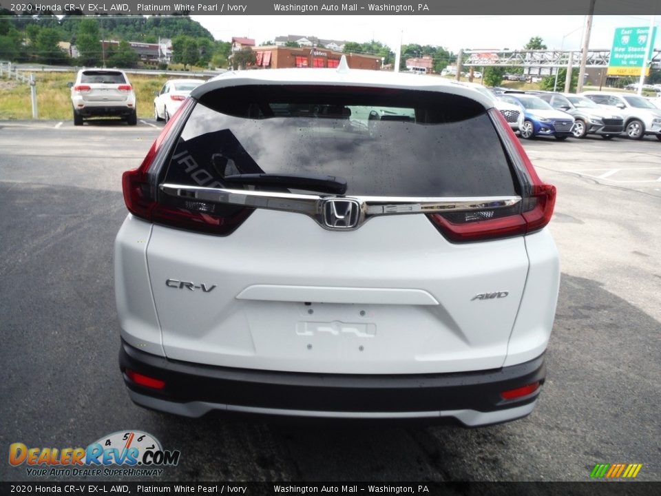2020 Honda CR-V EX-L AWD Platinum White Pearl / Ivory Photo #9
