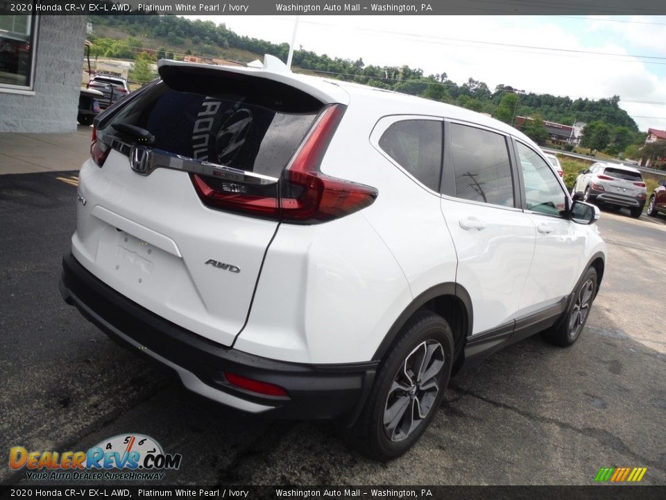 2020 Honda CR-V EX-L AWD Platinum White Pearl / Ivory Photo #10