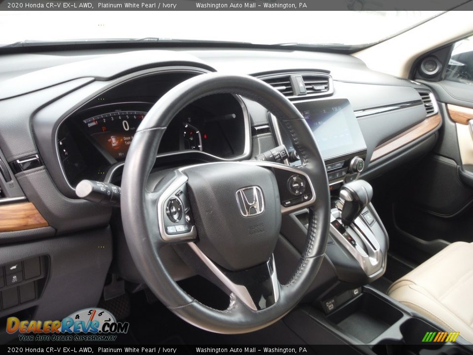 2020 Honda CR-V EX-L AWD Platinum White Pearl / Ivory Photo #13