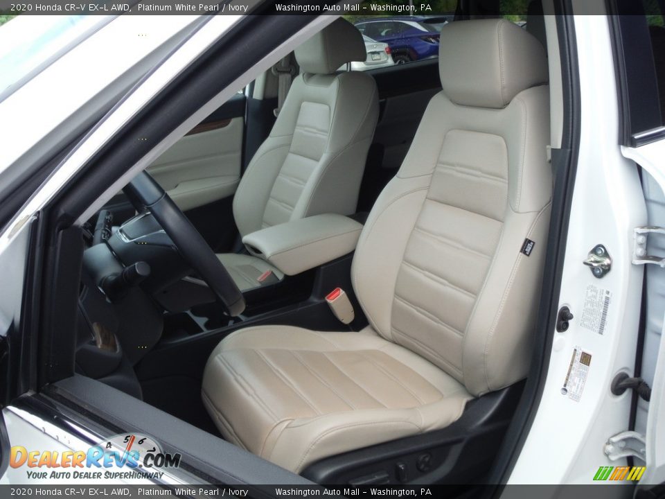2020 Honda CR-V EX-L AWD Platinum White Pearl / Ivory Photo #14