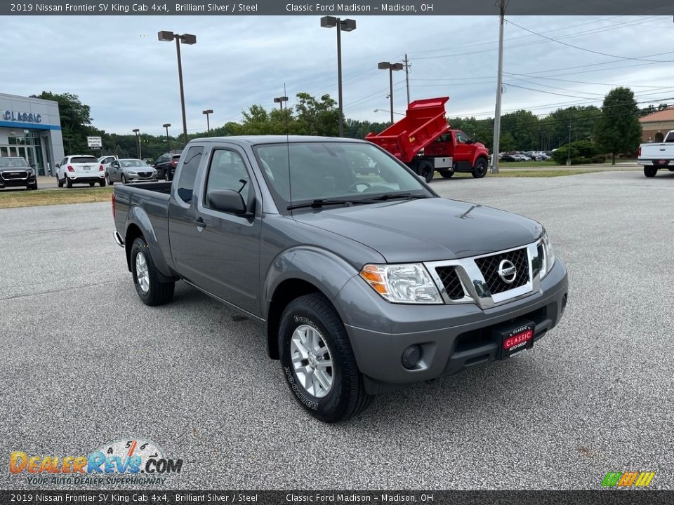 2019 Nissan Frontier SV King Cab 4x4 Brilliant Silver / Steel Photo #3