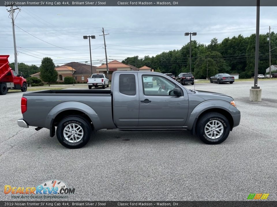 2019 Nissan Frontier SV King Cab 4x4 Brilliant Silver / Steel Photo #4