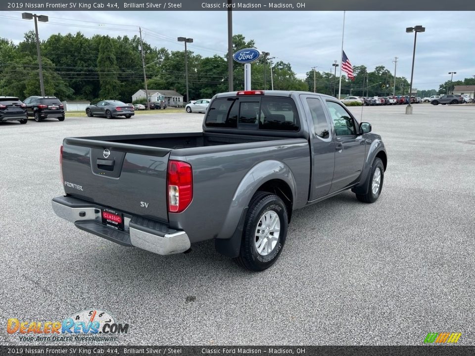 2019 Nissan Frontier SV King Cab 4x4 Brilliant Silver / Steel Photo #5