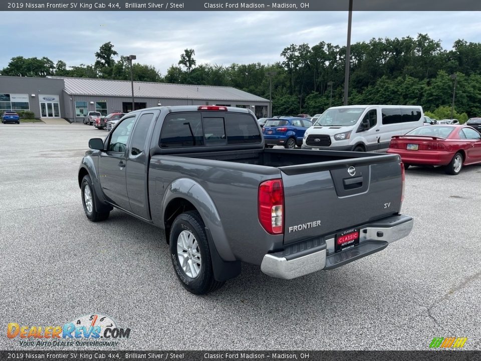 2019 Nissan Frontier SV King Cab 4x4 Brilliant Silver / Steel Photo #7