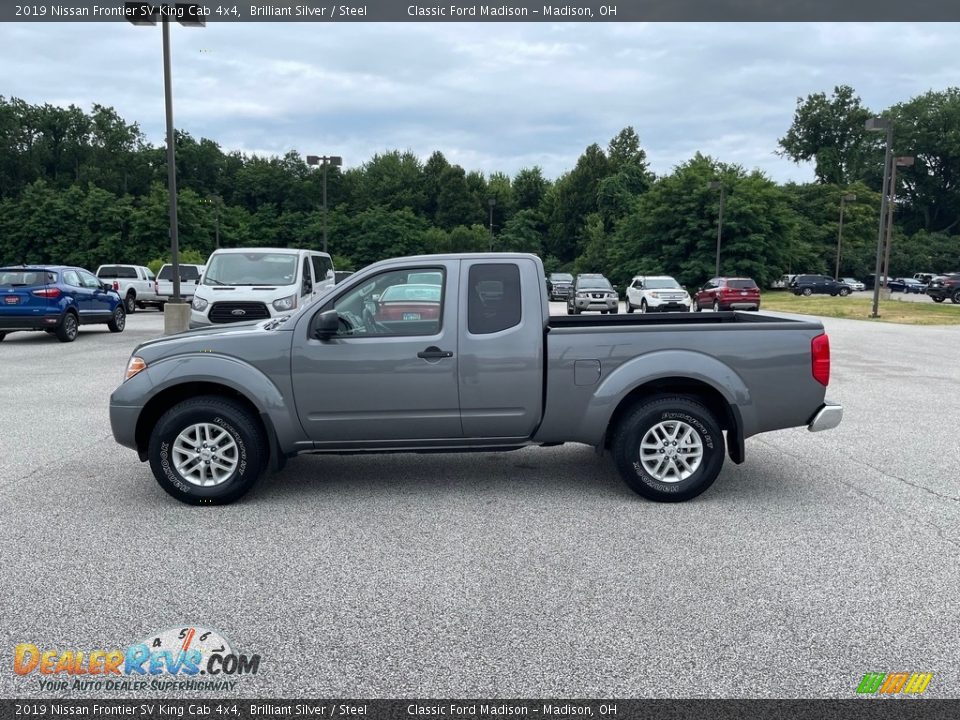 2019 Nissan Frontier SV King Cab 4x4 Brilliant Silver / Steel Photo #8