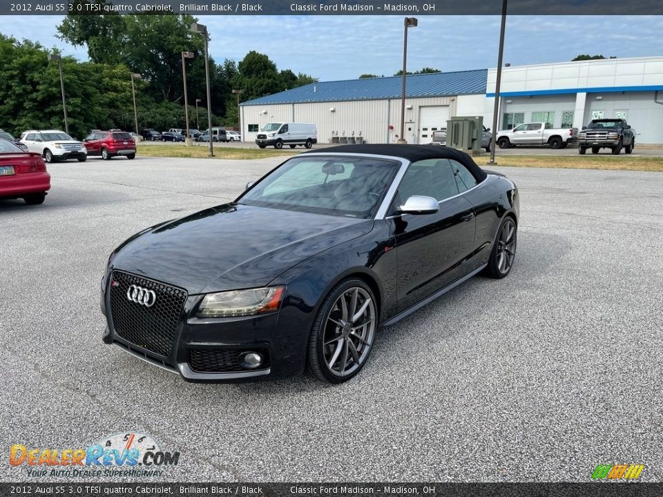 2012 Audi S5 3.0 TFSI quattro Cabriolet Brilliant Black / Black Photo #1
