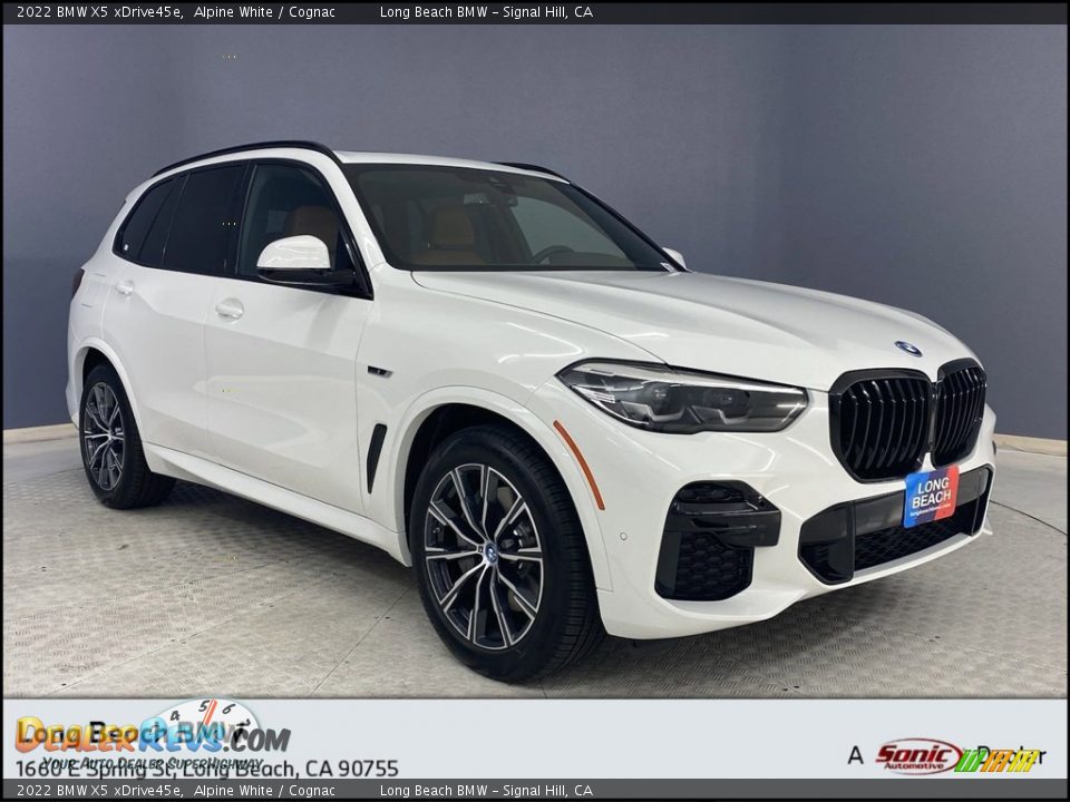 2022 BMW X5 xDrive45e Alpine White / Cognac Photo #1