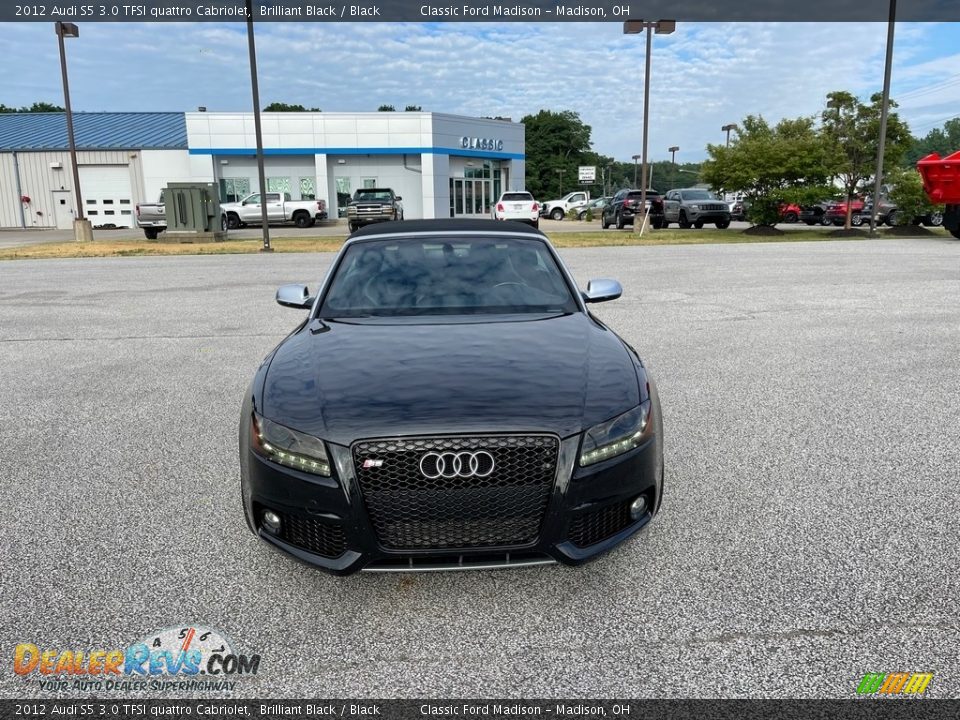 2012 Audi S5 3.0 TFSI quattro Cabriolet Brilliant Black / Black Photo #2